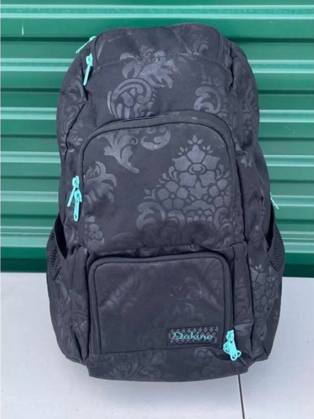 Dakine Jewel Black Backpack with Teal Accents, 26L